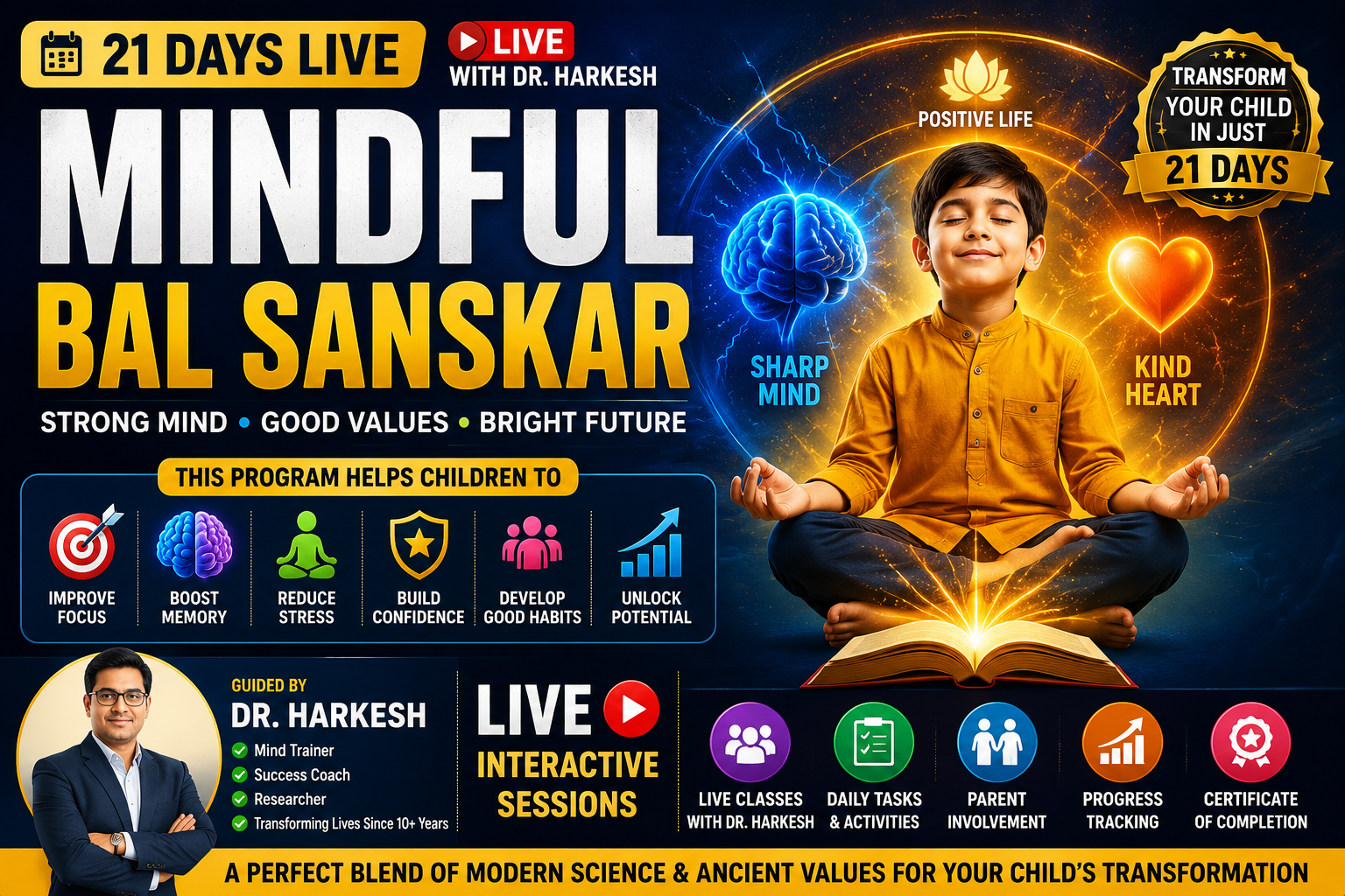 21 Days Live Mind ful bal sanskar